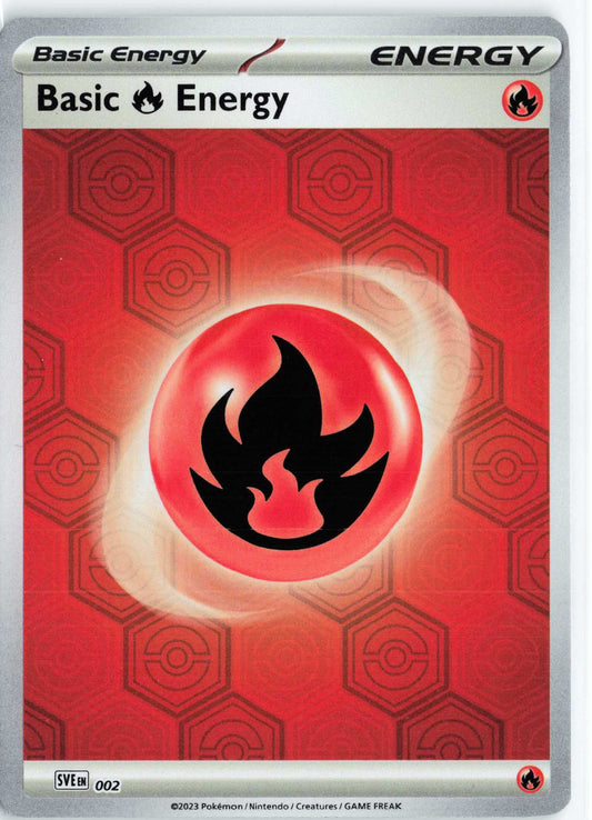 Basic Fire Energy #2 Reverse Holo Pokemon SV: Shrouded Fable