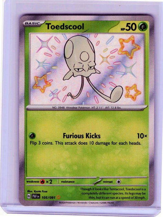 Toedscool #105/091 Pokemon SV: Paldean Fates