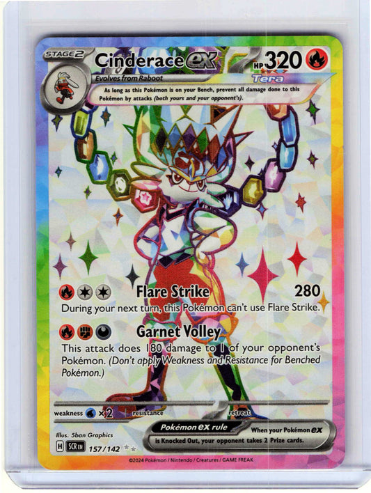 Cinderace ex #157/142 Pokemon SV07: Stellar Crown