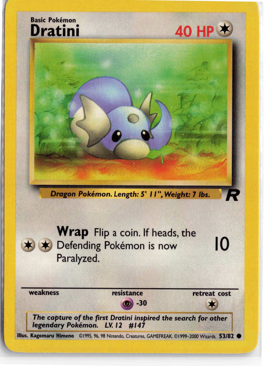 Dratini 53/82, HP Condition, Pokemon Team Rocket