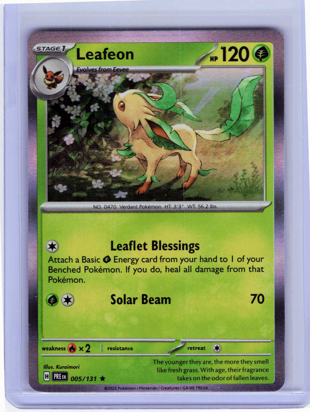 Leafeon #005/131 Holo Pokemon SV: Prismatic Evolutions