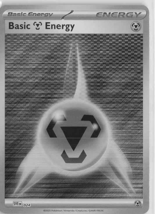 Basic Metal Energy #024 Reverse Holo Pokemon SVE: Scarlet & Violet Energies