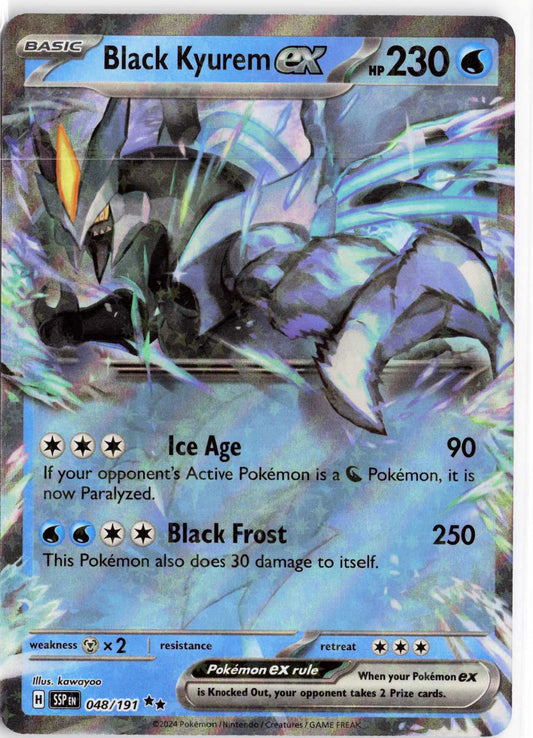 Black Kyurem ex #048/191 Pokemon SV08: Surging Sparks