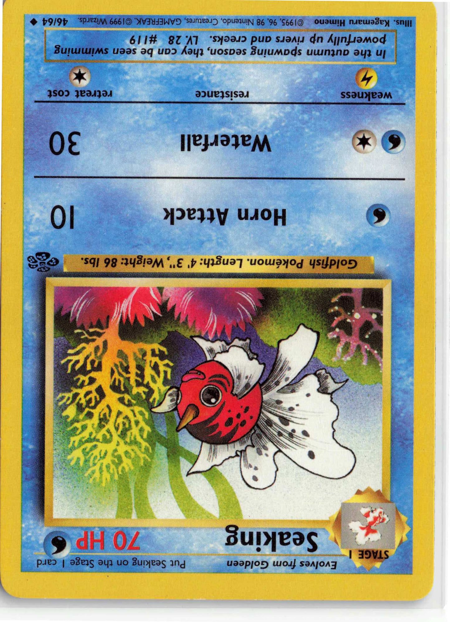 Seaking 46/64, HP Condition, Pokemon Jungle