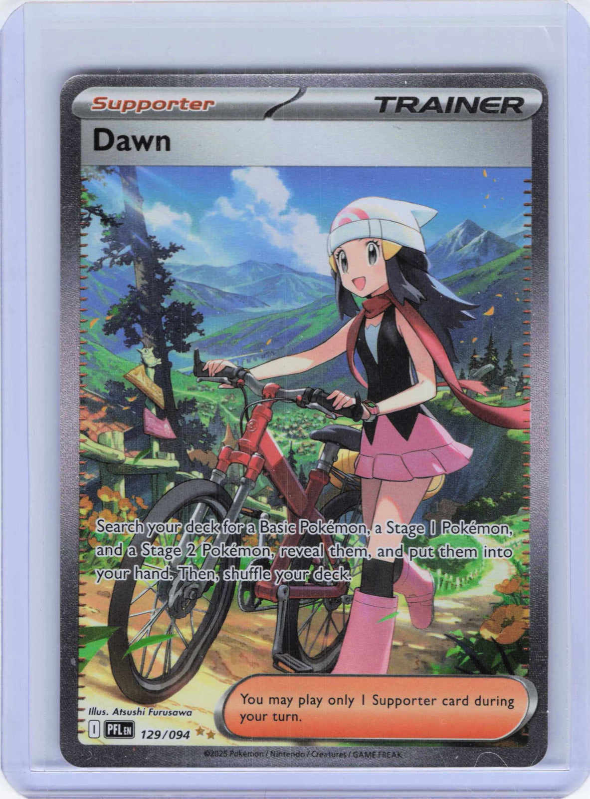 Dawn #129/094 Holo Pokemon ME02: Phantasmal Flames