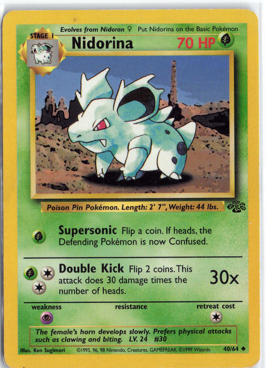 Nidorina 40/64, HP Condition, Pokemon Jungle