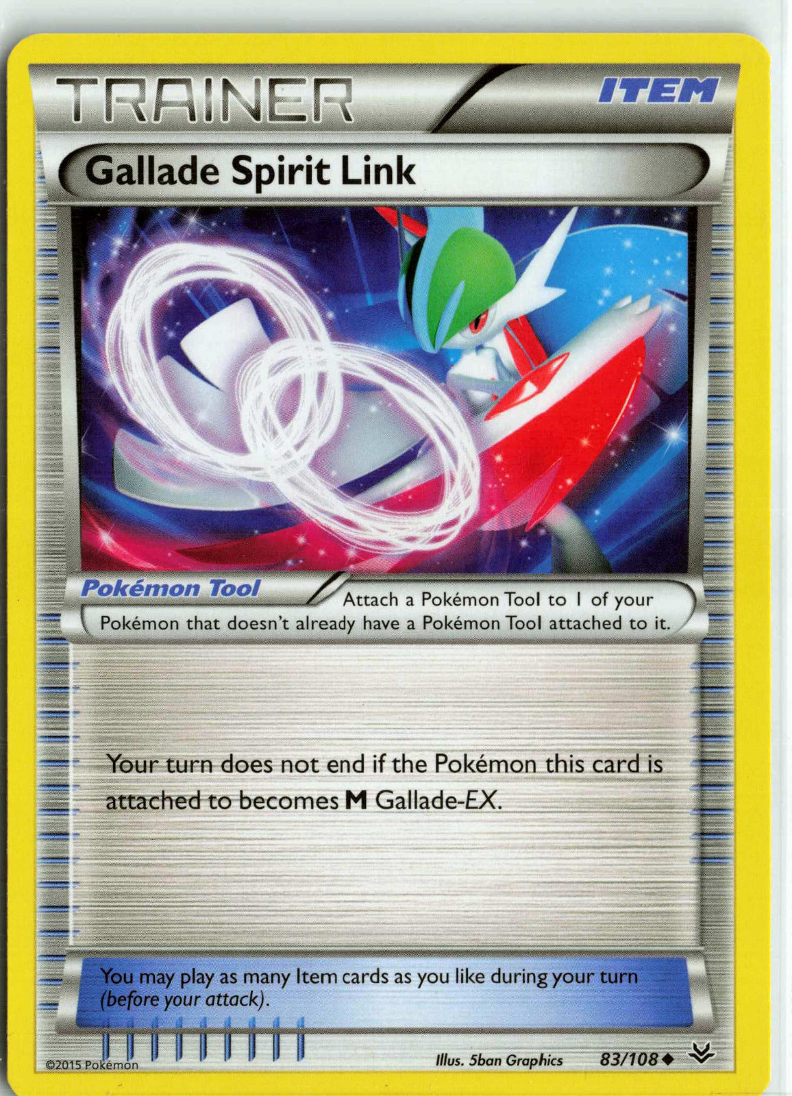 Gallade Spirit Link 83/108 MP Pokemon XY Roaring Skies