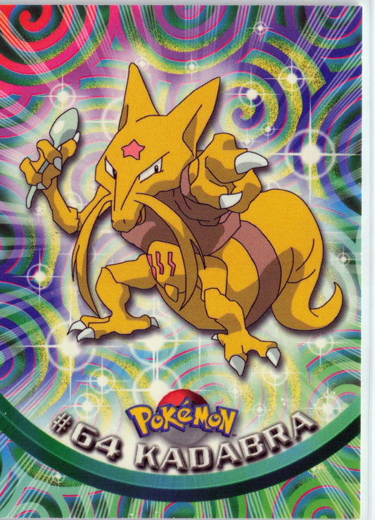 Kadabra 64 - Black Topps Logo HP Pokemon Topps TV Animation Edition Series 1