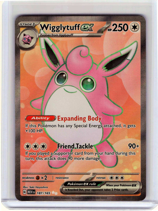 Wigglytuff ex #187/165 Pokemon SV: Scarlet & Violet 151
