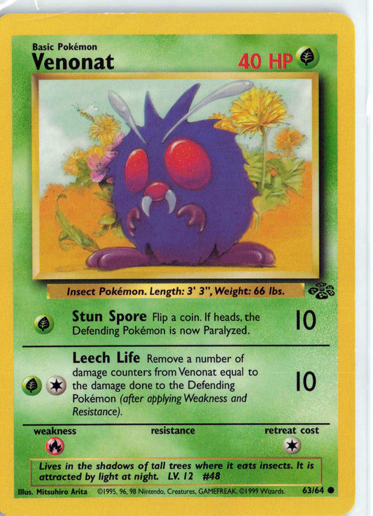Venonat 63/64, HP Condition, Pokemon Jungle