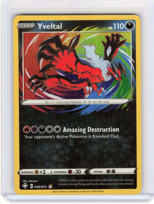 Yveltal #046/072 Amazing Rare Pokemon Shining Fates