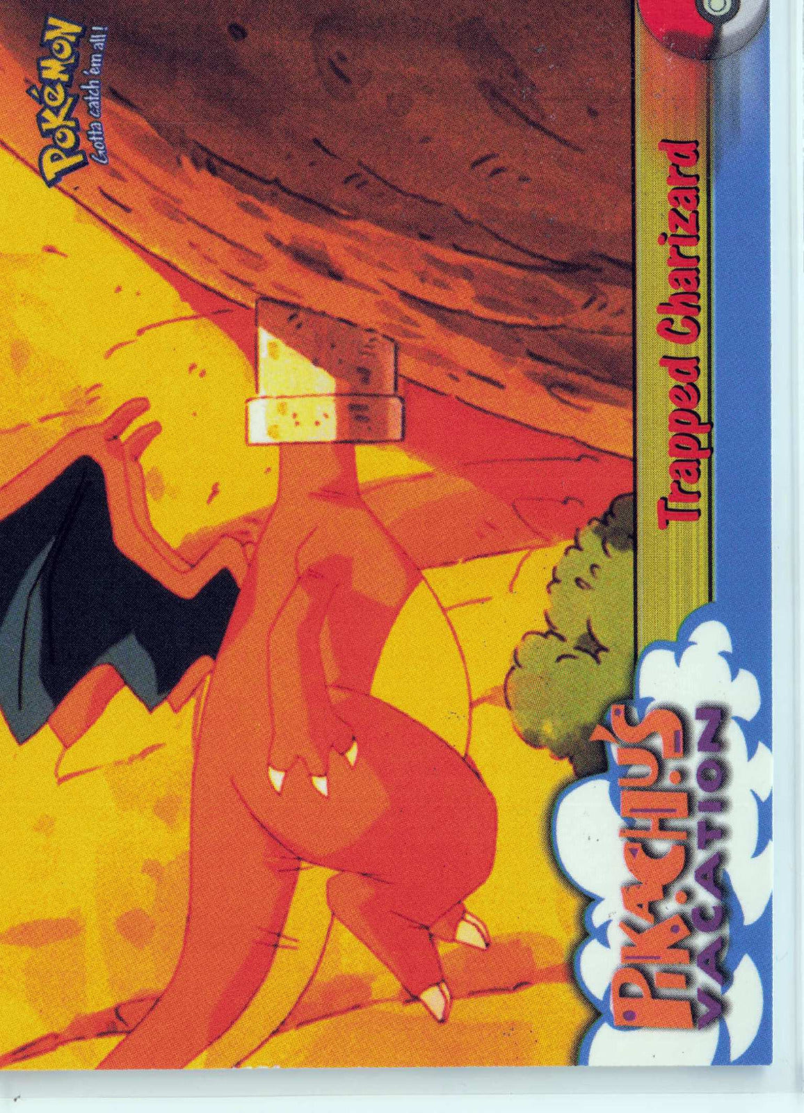 Trapped Charizard #51 Blue Topps Logo HP Pokemon Topps Pikachu's Vacation
