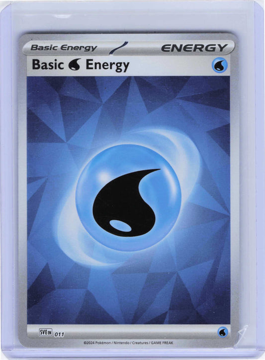 Basic Water Energy - 011, Holo, NM Condition, Pokemon SVE: Scarlet & Violet Energies
