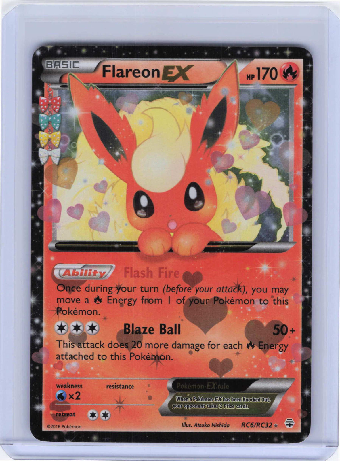 Flareon EX #RC6/RC32 Pokemon Generations: Radiant Collection