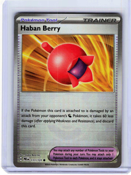 Haban Berry (Poke Ball Pattern) #111/131 Holo Pokemon SV: Prismatic Evolutions