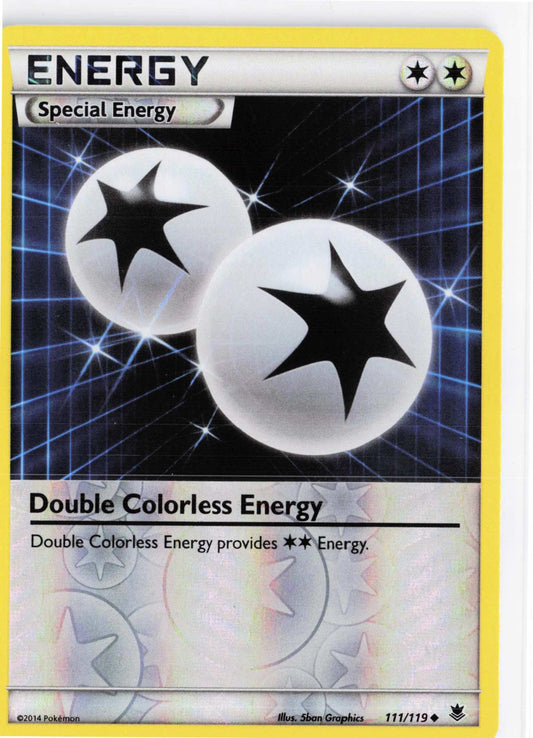 Double Colorless Energy #111/119 Reverse Holo Pokemon XY Phantom Forces