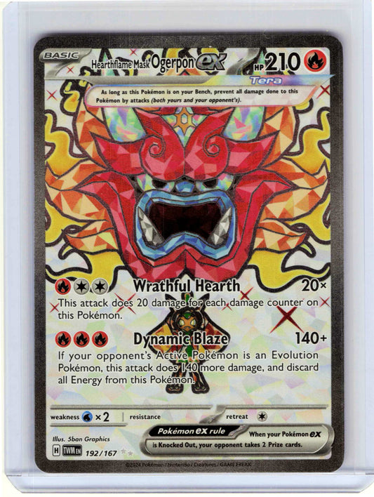 Hearthflame Mask Ogerpon ex #192/167 Pokemon SV06: Twilight Masquerade