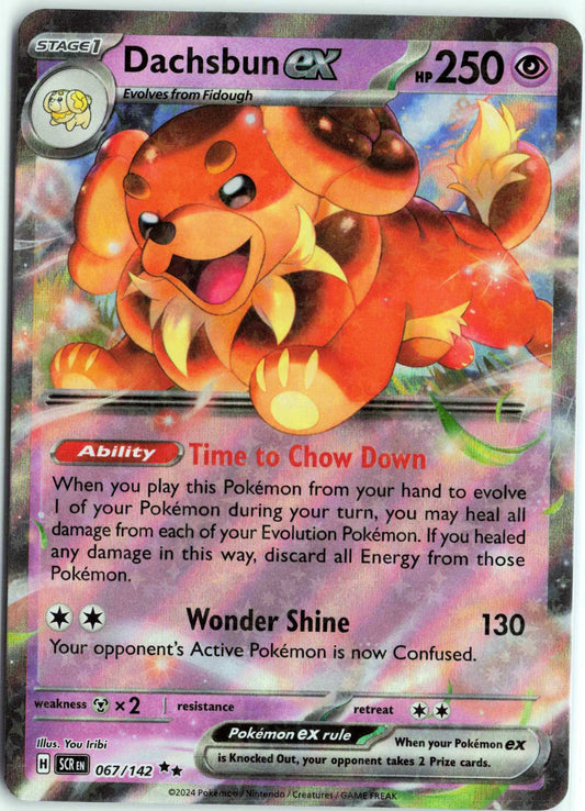 Dachsbun ex #067/142 Pokemon SV07: Stellar Crown