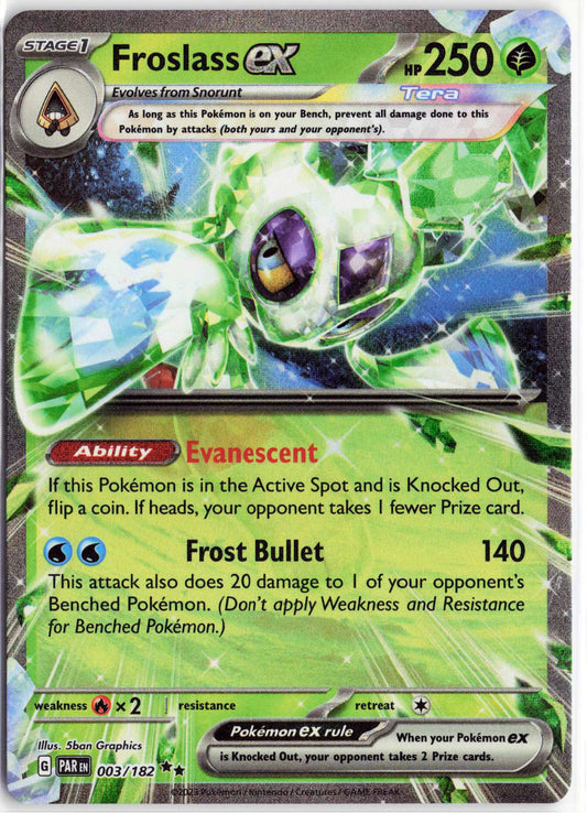 Froslass ex #003/182 Pokemon SV04: Paradox Rift
