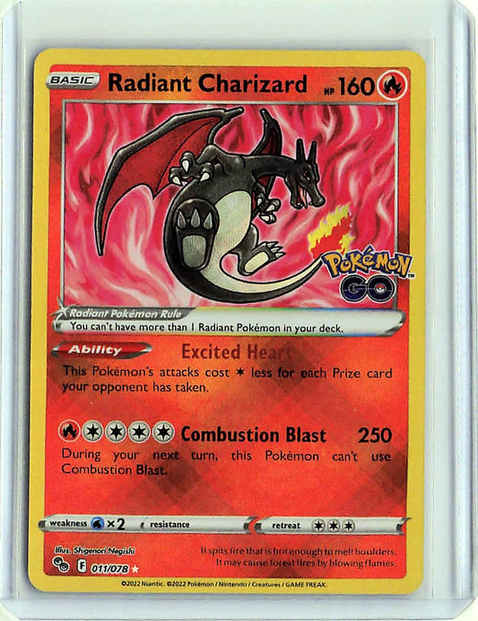 Radiant Charizard #011/078 Pokemon Pokemon GO