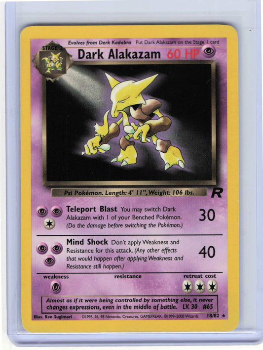 Dark Alakazam #18/82 Pokemon Team Rocket