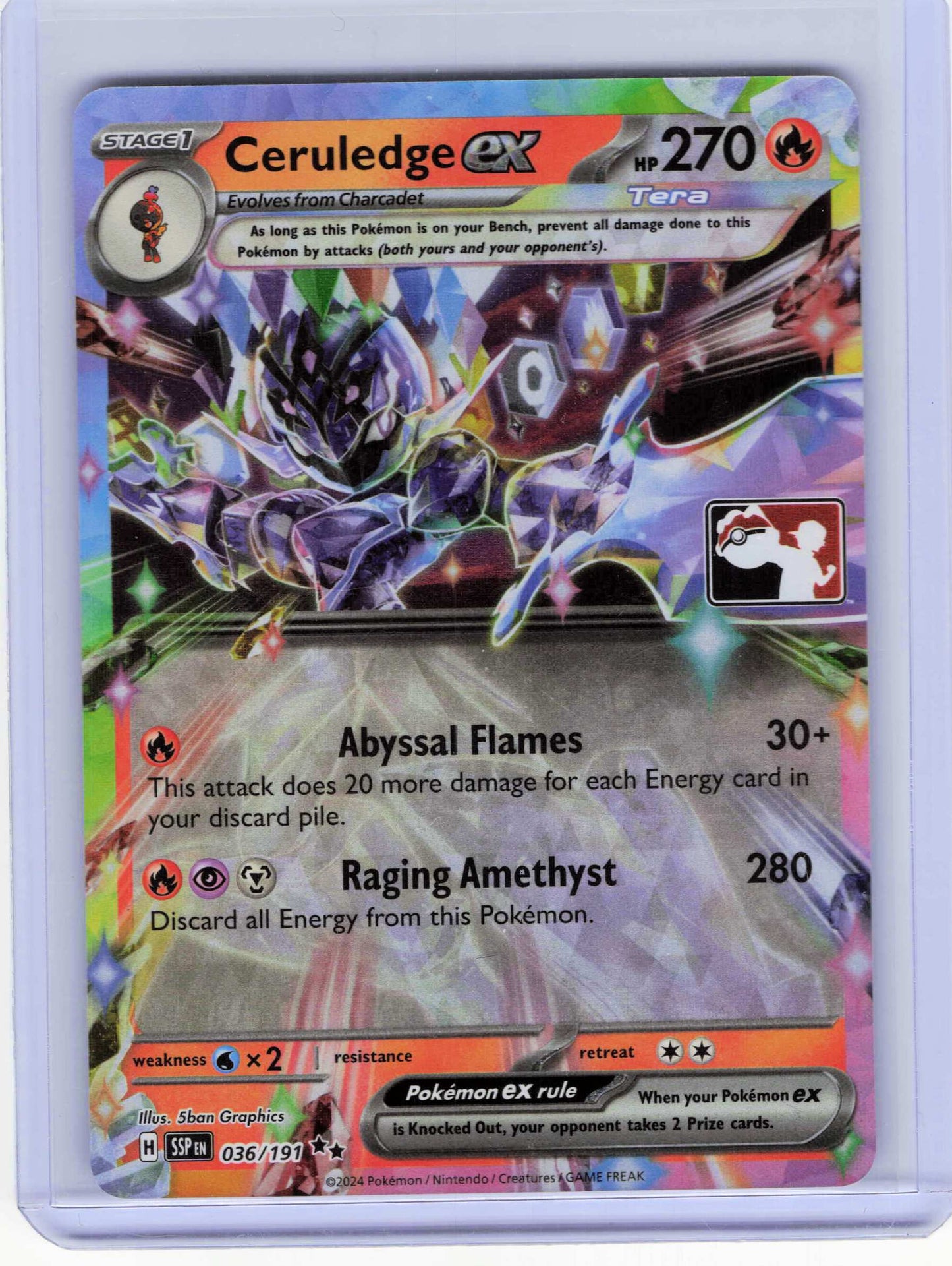 Ceruledge ex 036/191 Double Rare Prize Pack Series Cards