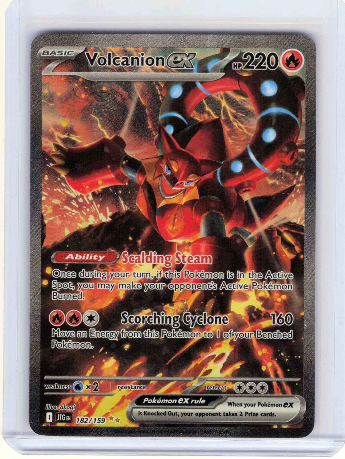Volcanion ex #182/159 Pokemon SV09: Journey Together