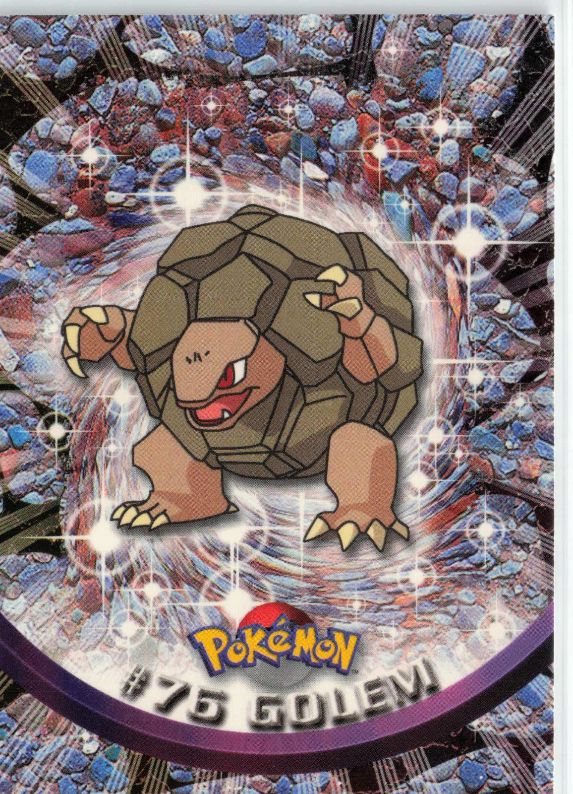 Golem 76 - Black Topps Logo HP Pokemon Topps TV Animation Edition Series 1