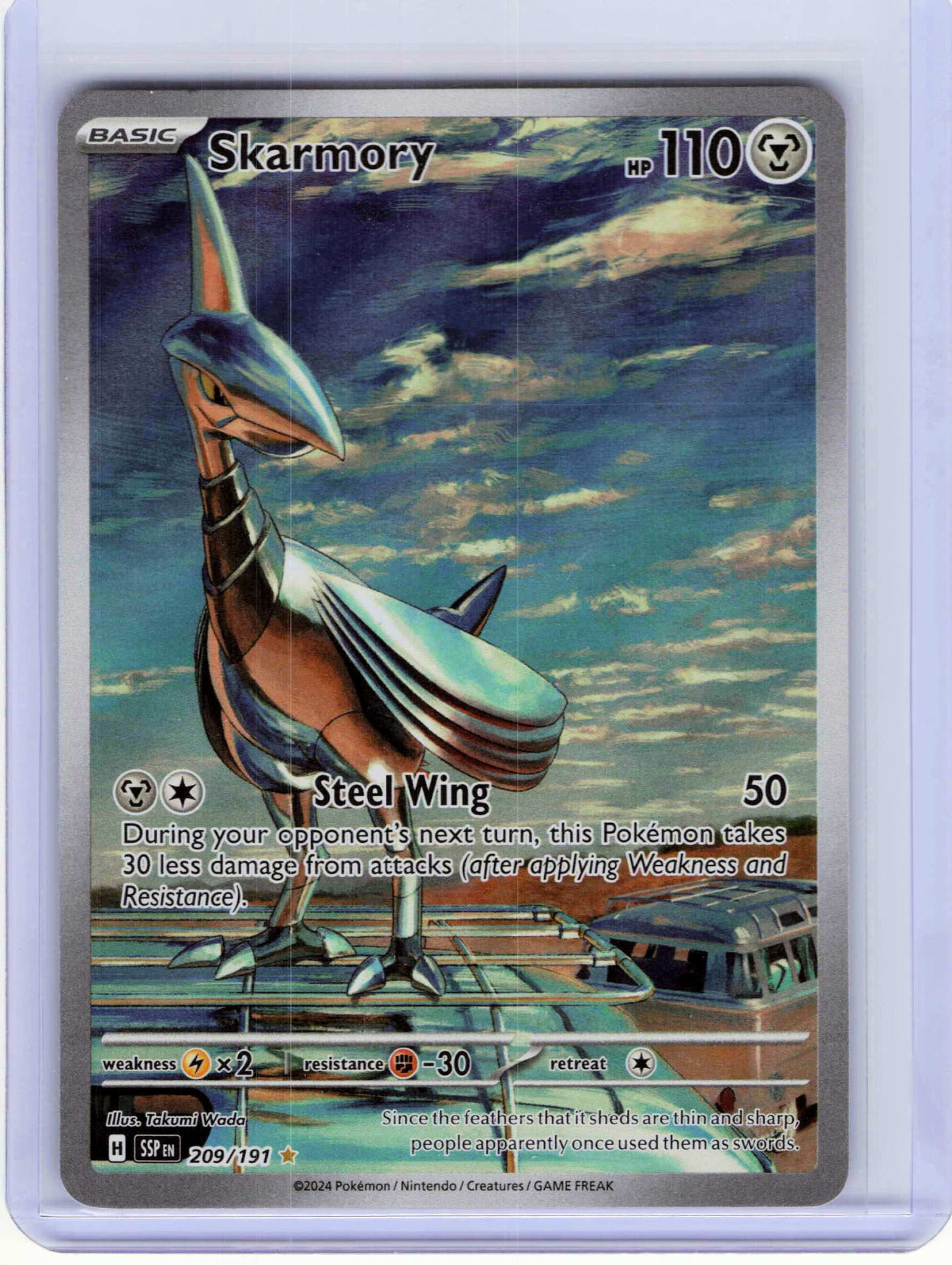 Skarmory #209/191 Pokemon SV08: Surging Sparks