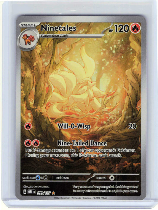 Ninetales #199/197 Pokemon SV03: Obsidian Flames