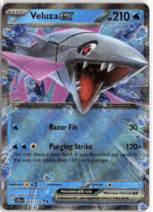Veluza ex #043/159 Holo Pokemon SV09: Journey Together