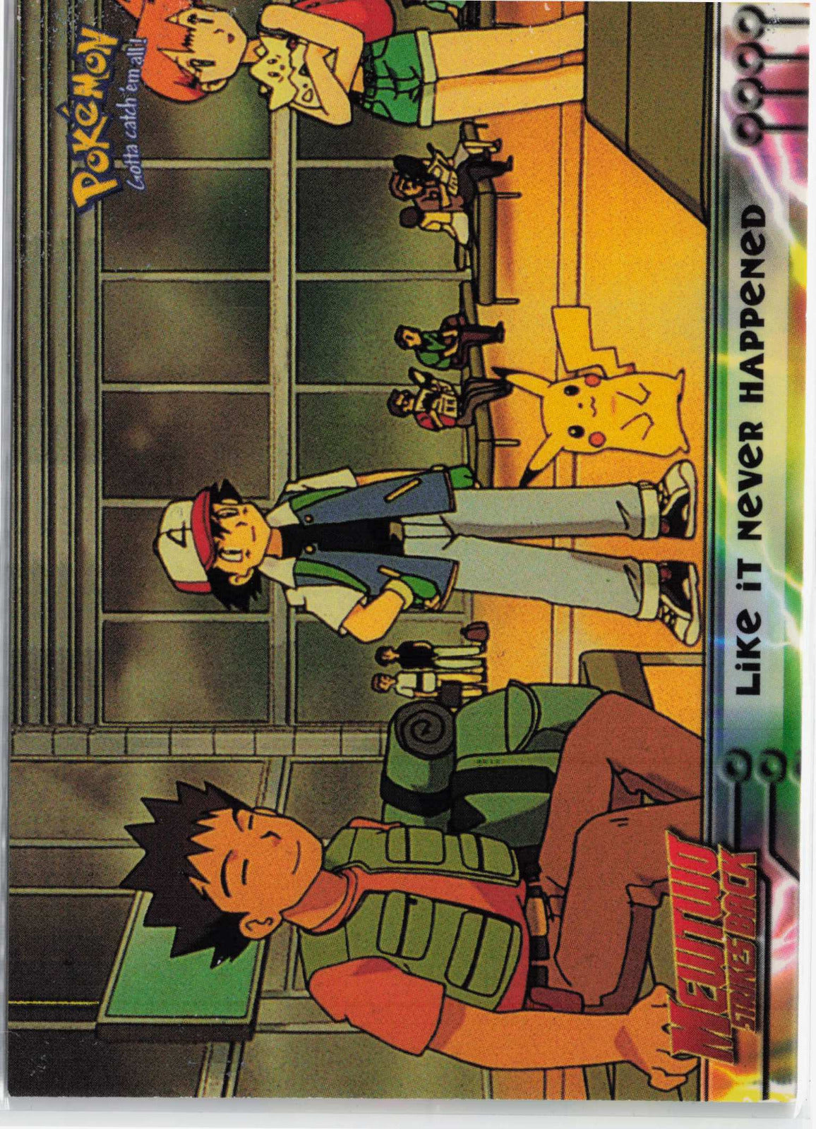 Like It Never Happened #40 Blue Topps Logo Pokemon Topps MewTwo Strikes Back