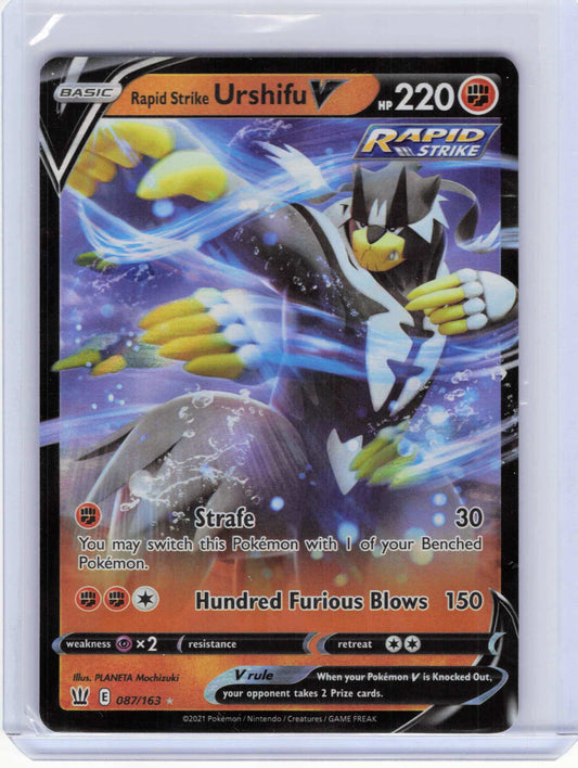 Rapid Strike Urshifu V #087/163 Pokemon SWSH05: Battle Styles
